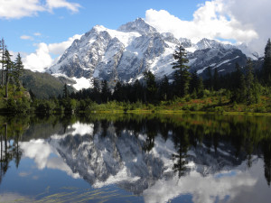 Where I was today - Mount Shuksan reflected in Picture Lake